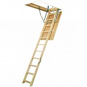 Деревянная чердачная лестница "LWS PLUS" 70х120х280 (бежевый люк)